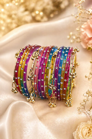 viral jelly bangles set colorful set