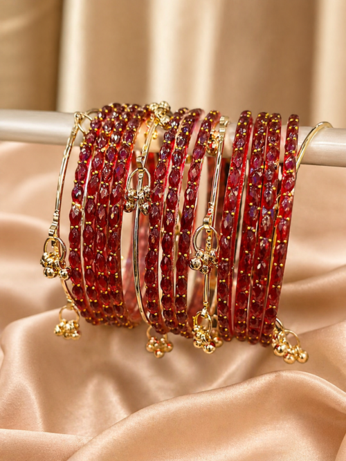 viral red jelly bangles