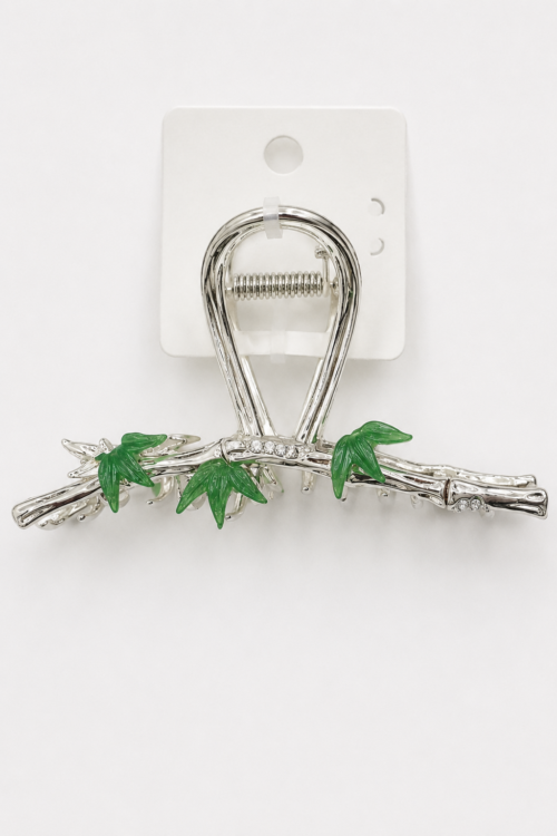 Luxury Bamboo Leaf Hair Claw Clip