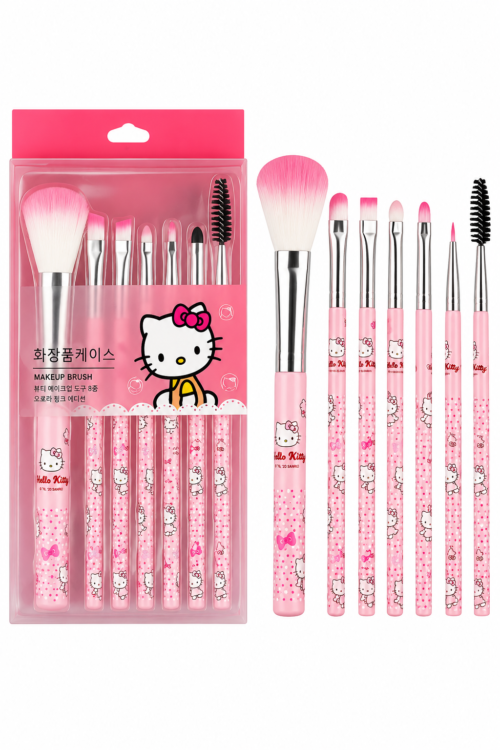 Hello Kitty 7-Piece Makeup Brush Set